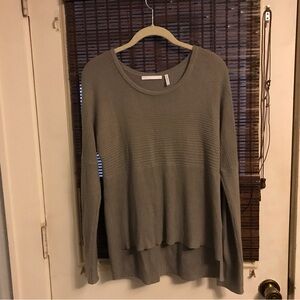 HELMUT LANG LONG SLEEVE CREWNECK SWEATER TOP XS Gray